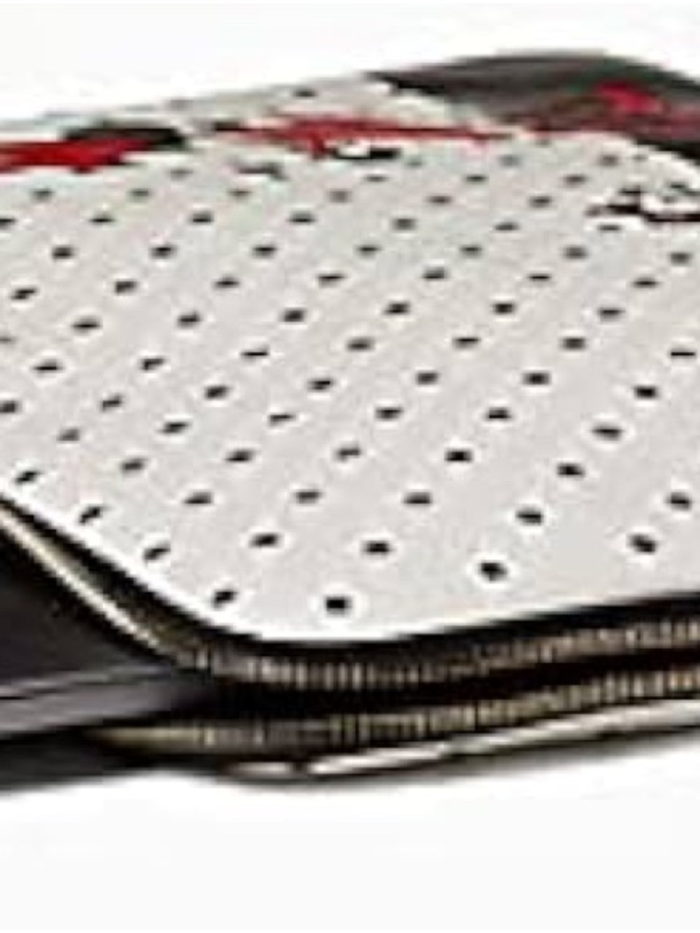kate spade polka dot Minnie Mouse laptop sleeve - white & black with red accents - Picture 2 of 7